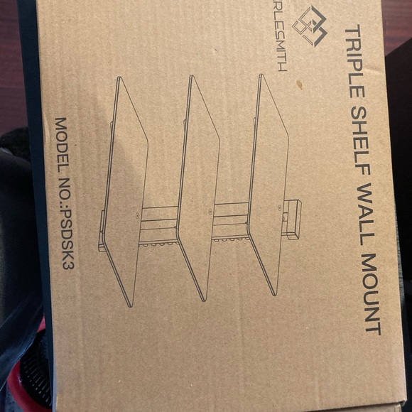 FIRM PRICE  new GLASS wall mount, to put game consoles or anything - Picture 2 of 3